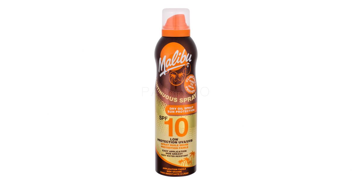 Malibu Continuous Spray Dry Oil SPF10 Zaščita pred soncem za telo za