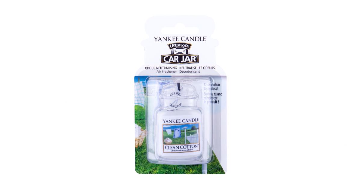 Yankee Candle Clean Cotton Car Jar Osvežilci za vozilo 1 kos Spleticna si