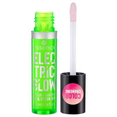 Essence Electric Glow Colour Changing Lip &amp; Cheek Oil Olje za ustnice za ženske 4,4 ml