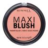 Rimmel London Maxi Blush Rdečilo za obraz za ženske 9 g Odtenek 001 Third Base