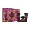 Versace Crystal Noir Darilni set toaletna voda 90 ml + losjon za telo 100 ml + gel za prhanje 100 ml + toaletna voda 5 ml