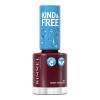 Rimmel London Kind &amp; Free Lak za nohte za ženske 8 ml Odtenek 157 Berry Opulence