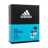 Adidas Ice Dive Darilni set toalena voda 50 ml + gel za prhanje 250 ml poškodovana škatla