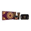 Versace Crystal Noir Darilni set toaletna voda 90 ml + gel za prhanje 100 ml + losjon za telo 100 ml + torbica