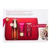 Clarins Double Serum &amp; Super Restorative Collection Darilni set serum za obraz Double Serum 50 ml + dnevna krema za obraz Rose Radiance Cream Super Restorative 15 ml + nočna krema za obraz Super Restorative Night Cream 15 ml + kozmetična torbica