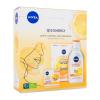 Nivea Q10 Energy Gift Set Darilni set dnevna krema za obraz Q10 Energy 50 ml + micelarna vodica Q10 Energy 400 ml +tekstilna maska za obraz Q10 Energy 1 kos poškodovana škatla