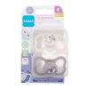 MAM Supreme Silicone Pacifier 6m+ White &amp; Grey Duda za otroke 2 kos