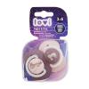 LOVI Night &amp; Day Dynamic Soother Girl 3-6m Duda za otroke 2 kos