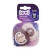 LOVI Night &amp; Day Dynamic Soother Girl 6-18m Duda za otroke 2 kos