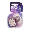 LOVI Night &amp; Day Dynamic Soother Girl 18m+ Duda za otroke 2 kos