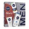 Nivea Men Sensitive Keep It Calm Darilni set dnevna krema za obraz Men Sensitive Face Cream SPF15 75 ml + čistilni gel Men Sensitive Face Wash 100 ml + gel za prhanje Men Sensitive Soothing Bamboo Extract Shower Gel 250 ml