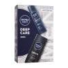 Nivea Men Deep Care Darilni set antiperspirant Men Deep Darkwood 150 ml + gel za prhanje Men Deep Clean 250 ml