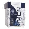 Nivea Men Deep Collection Darilni set krema za obraz, telo in roke Men Creme 75 ml + vodica po britju Men Deep Comfort 100 ml + antiperspirant Men Deep Darkwood 50 ml + gel za prhanje Men Deep Clean 250 ml