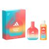 Adidas Vibes Happy Feels Darilni set parfumska voda 100 ml + gel za prhanje 100 ml