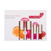 Clarins Lip Comfort Oil Darilni set olje za ustnice Lip Comfort Oil 7 ml 01 Honey + olje za ustnice Lip Comfort Oil 7 ml 04 Pitaya + olje za ustnice Lip Comfort Oil 1,4  ml 02 Raspberry + olje za ustnice Lip Comfort Oil 1,4  ml 08 Strawberry