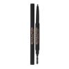 Makeup Revolution London Duo Brow Definer Svinčnik za obrvi za ženske 0,25 g Odtenek Medium Brown