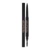 Makeup Revolution London Duo Brow Definer Svinčnik za obrvi za ženske 0,25 g Odtenek Dark Brown