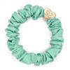 By Eloise London Silk Scrunchie Gold Heart Elastika za lase za ženske 1 kos Odtenek Mint