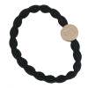 By Eloise London Letter Charms Gold Elastika za lase 1 kos Odtenek B Black
