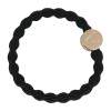By Eloise London Letter Charms Gold Elastika za lase 1 kos Odtenek A Black