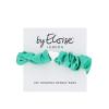By Eloise London Silk Scrunchie Silver Heart Elastika za lase za ženske 1 kos Odtenek Jungle Green