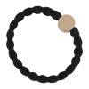 By Eloise London Letter Charms Gold Elastika za lase 1 kos Odtenek E Black