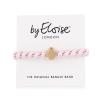 By Eloise London Woven Gold Quatrefoil Elastika za lase za ženske 1 kos Odtenek Soft Pink