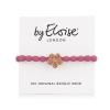 By Eloise London Bling Charms Daisy Flower Elastika za lase za ženske 1 kos Odtenek Rose Pink