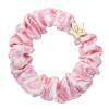 By Eloise London Silk Scrunchie Gold Star Elastika za lase za ženske 1 kos Odtenek Pink Leopard