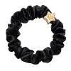 By Eloise London Silk Scrunchie Gold Star Elastika za lase za ženske 1 kos Odtenek Black