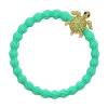 By Eloise London Bling Charms Gold Diamanté Turtle Elastika za lase za ženske 1 kos Odtenek Sky Blue