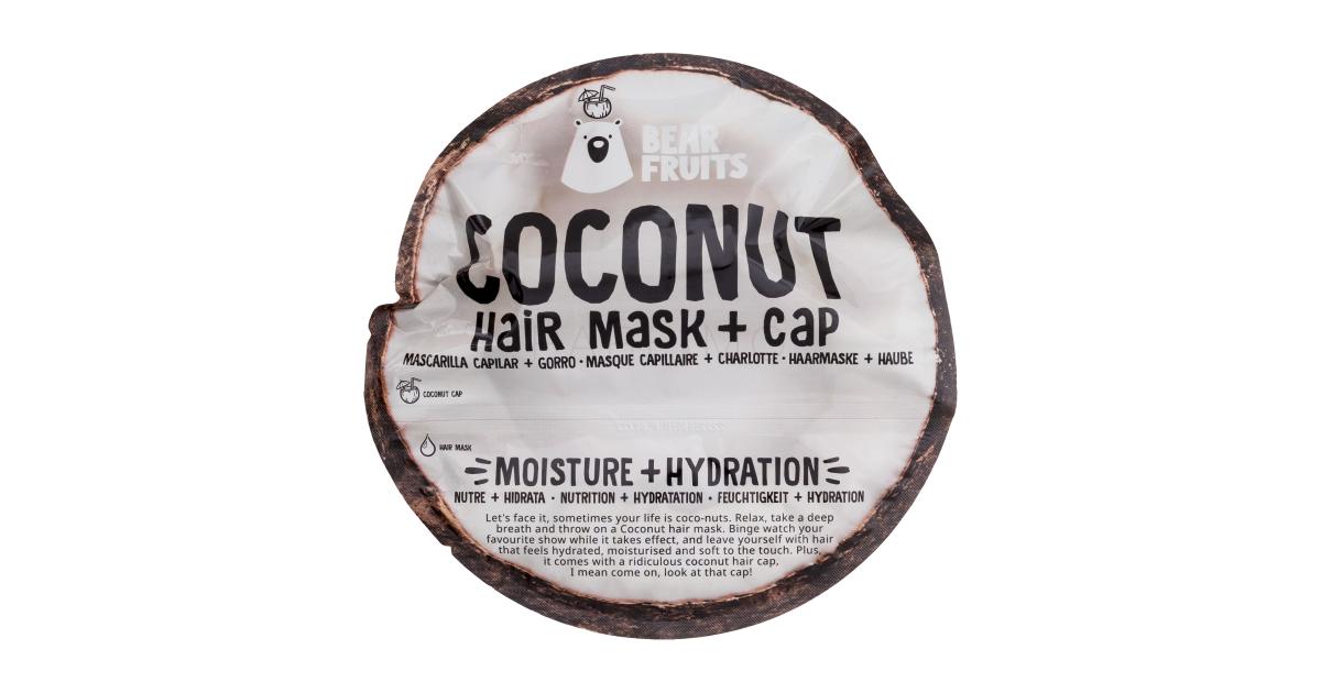 Bear Fruits Coconut Hair Mask + Cap Maska za lase za ženske Set Spleticna.si