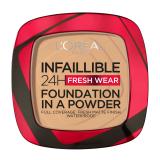 L'Oréal Paris Infaillible 24H Fresh Wear Foundation In A Powder Puder za ženske 9 g Odtenek 250 Radiant Sand
