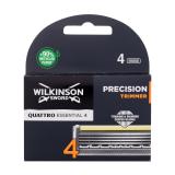 Wilkinson Sword Quattro Essential 4 Precision Trimmer Nadomestne britvice za moške Set
