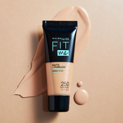 Maybelline Fit Me! Matte + Poreless Puder za ženske 30 ml Odtenek 105 Natural Ivory