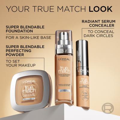 L&#039;Oréal Paris True Match Super-Blendable Foundation Puder za ženske 30 ml Odtenek 1.N