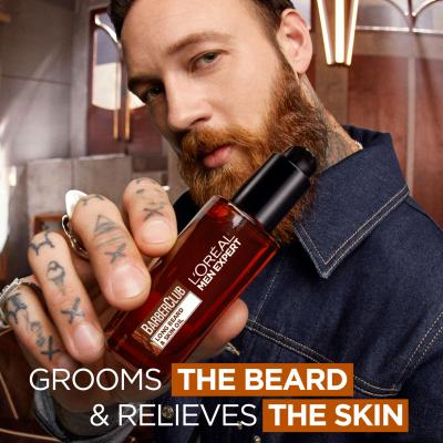 L&#039;Oréal Paris Men Expert Barber Club Long Beard &amp; Skin Oil Olje za brado za moške 30 ml