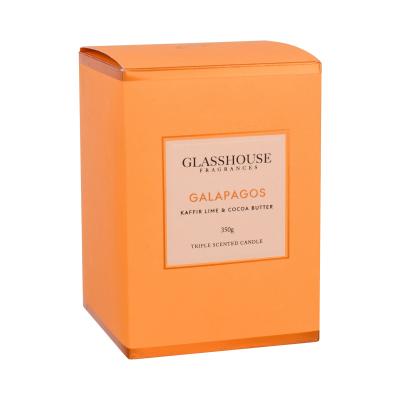 Glasshouse Galapagos Kaffir Lime &amp; Cocoa Butter Dišeča svečka 350 g