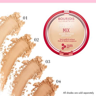 BOURJOIS Paris Healthy Mix Anti-Fatigue Puder v prahu za ženske 11 g Odtenek 01 Vanilla