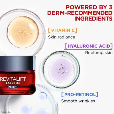 L&#039;Oréal Paris Revitalift Laser X3 Night Cream Nočna krema za obraz za ženske 50 ml