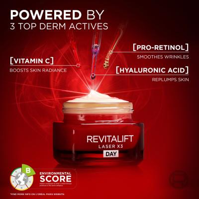 L&#039;Oréal Paris Revitalift Laser X3 Day Cream Dnevna krema za obraz za ženske 50 ml