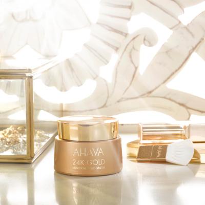 AHAVA 24K Gold Mineral Mud Mask Maska za obraz za ženske 50 ml