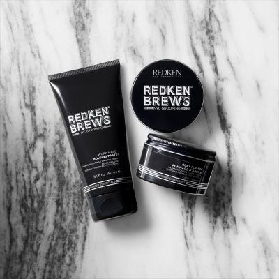 Redken Brews Clay Pomade Gel za lase za moške 100 ml