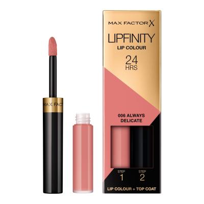 Max Factor Lipfinity 24HRS Lip Colour Šminka za ženske 4,2 g Odtenek 006 Always Delicate