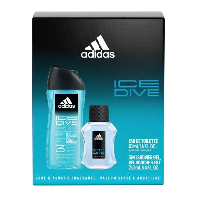 Adidas Ice Dive Darilni set toaletna voda 50 ml + gel za prhanje 250 ml