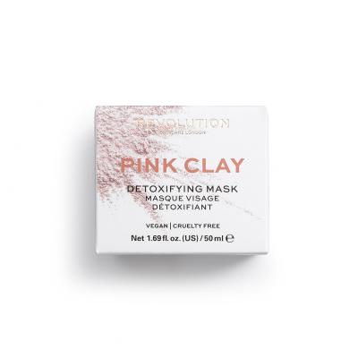 Revolution Skincare Pink Clay Detoxifying Maska za obraz za ženske 50 ml