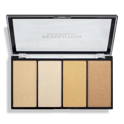 Makeup Revolution London Re-loaded Palette Osvetljevalec za ženske 20 g Odtenek Lustre Lights Warm