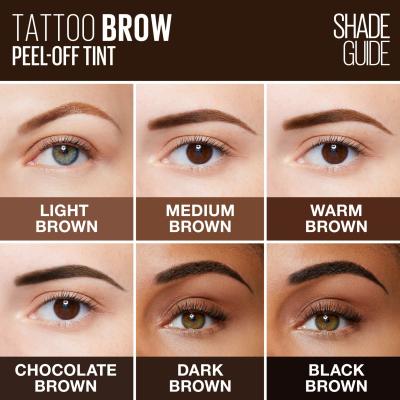 Maybelline Tattoo Brow Barva za obrvi za ženske 4,6 g Odtenek Dark Brown