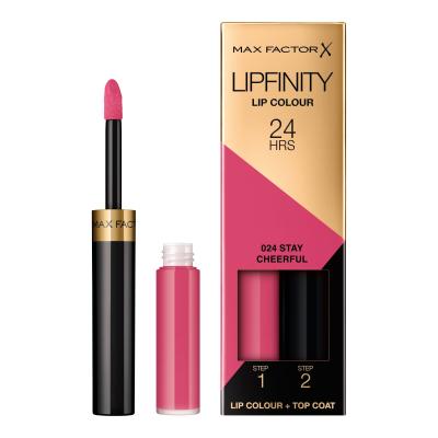 Max Factor Lipfinity 24HRS Lip Colour Šminka za ženske 4,2 g Odtenek 024 Stay Cheerful