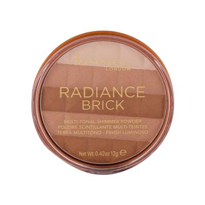 Rimmel London Radiance Brick Bronzer za ženske 12 g Odtenek 001 Light